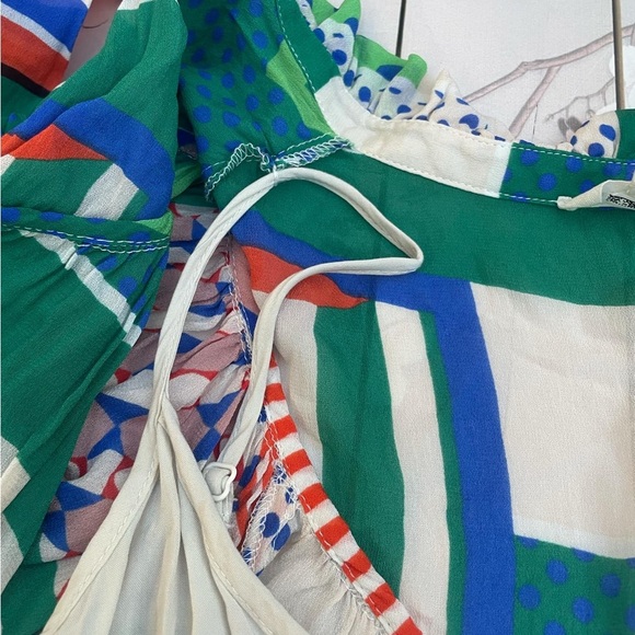 SUNCOO Multicolor Geometric Button Down Shirt - Picture 7 of 9